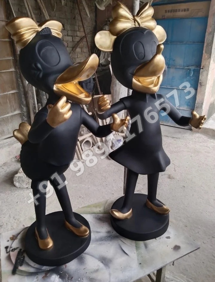 FIBER MICKEY AND MOUSE DECORATION